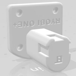 Ryobi one+ tool and drill micro mount - with logo
