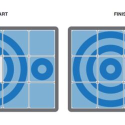 Ripple Puzzle - release the small splash piece
