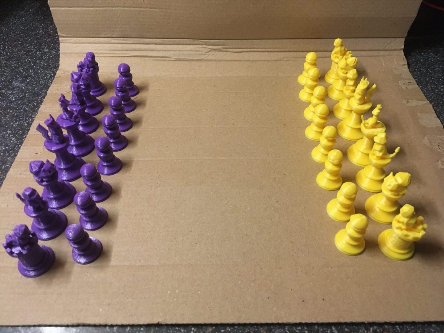 Pokemon Chess Set – straight off the printer this morning.