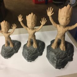 Baby Groot, standing on Rock - 3 sizes