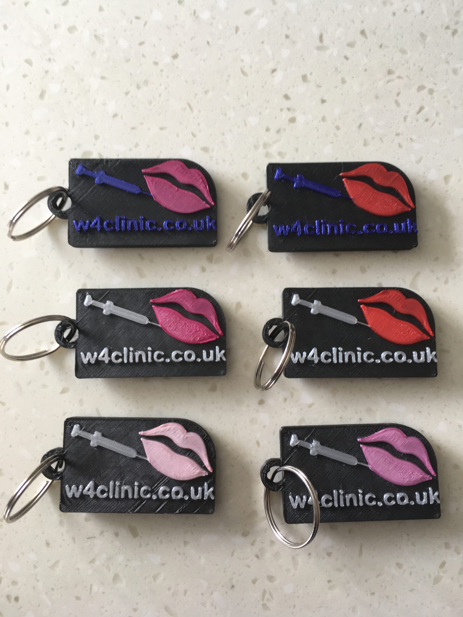Company logo keyring custom made to order