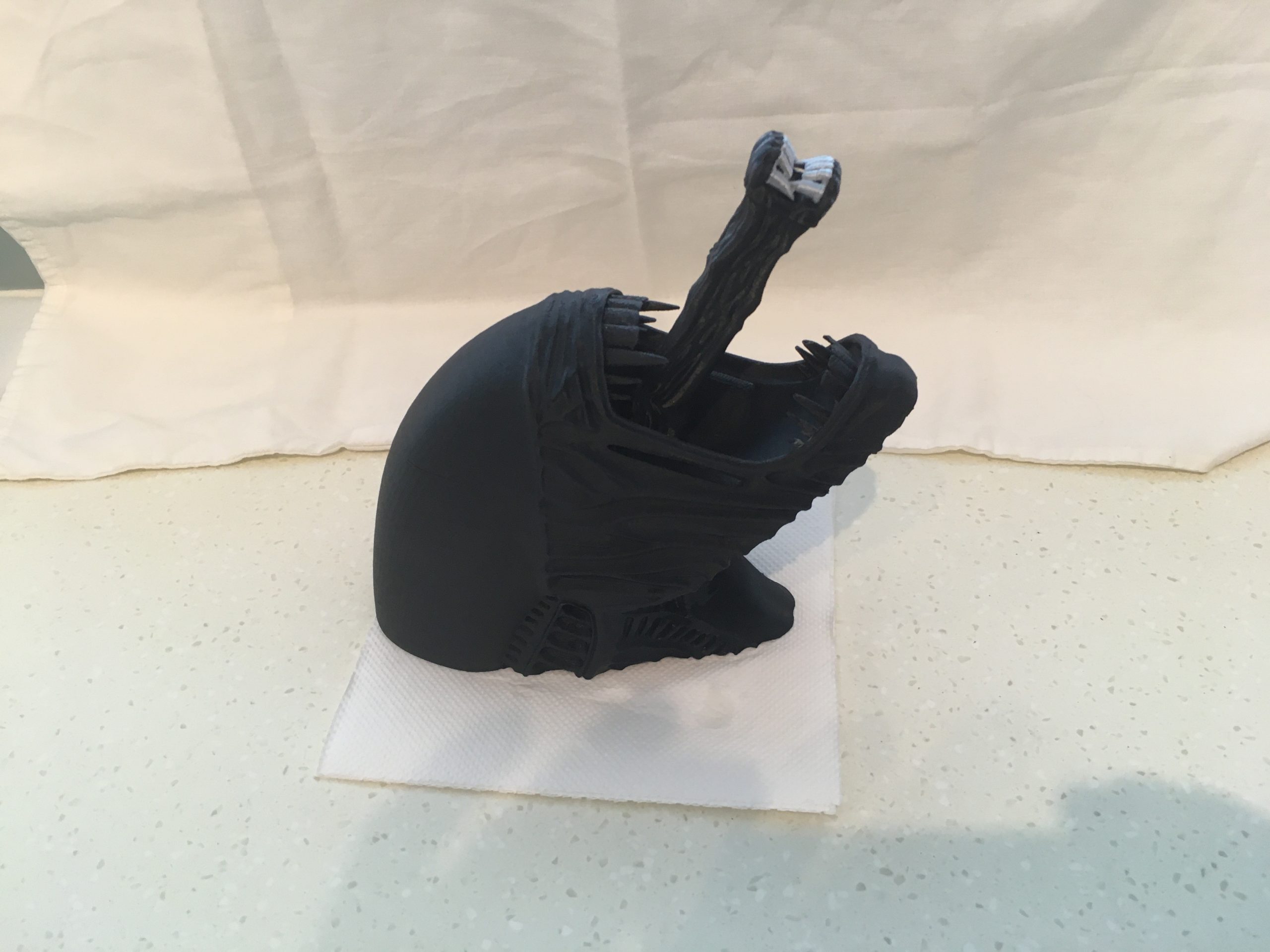 Alien wall hanger head.